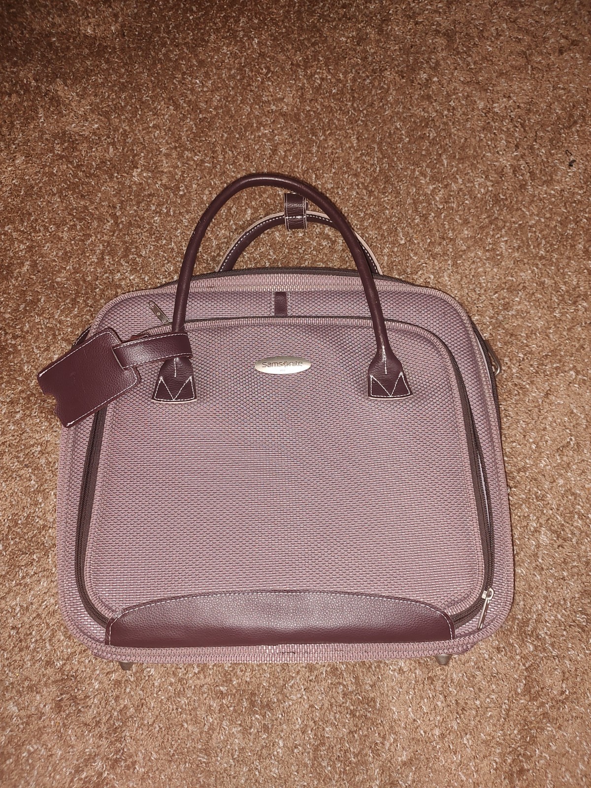 SAMSONITE ESSENCE LAPTOP TRAVEL CARRY ON BAG REMOVABLE STRAP