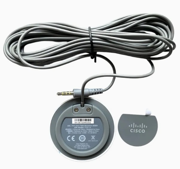 Cisco CS-MIC-TABLE-J Video Conference Table Microphone Mic TTC5-14 - 3.5MM