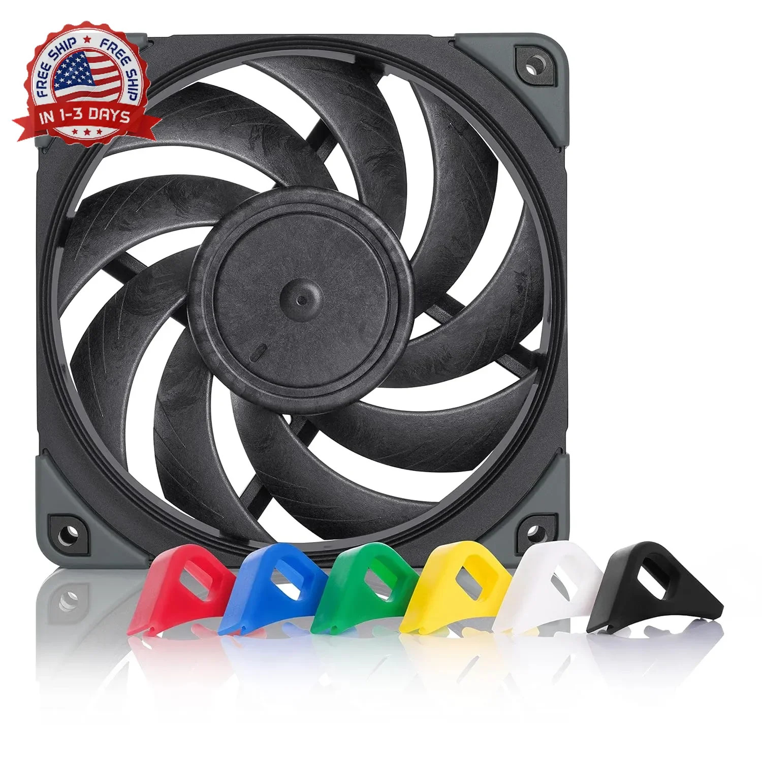 NF-A12x25 PWM chromax.Black.swap, Premium Quiet Fan, 4-Pin (120mm, Black)