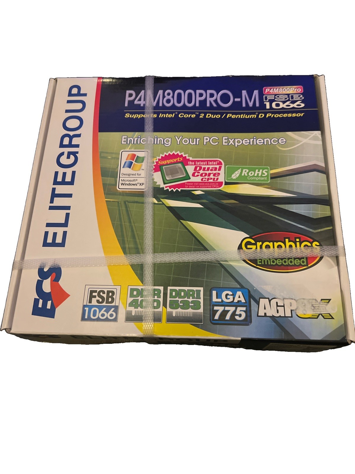 Elitegroup/ECS P4M800PRO-M V 2.0 LGA775 mATX Motherboard Brand New