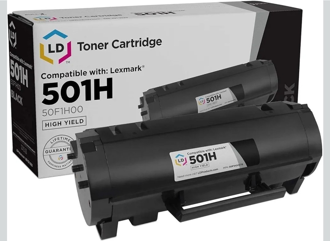 LD High Yield Toner Cartridge For Lexmark 501H 50F1H00 Black MS310d MS410d +more