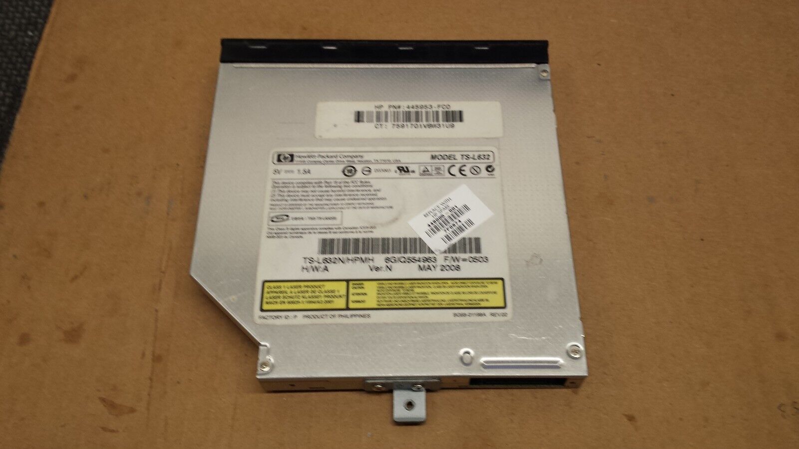 HP Laptop DVD-RW multi optical drive p/n 445953-FC0 #5004