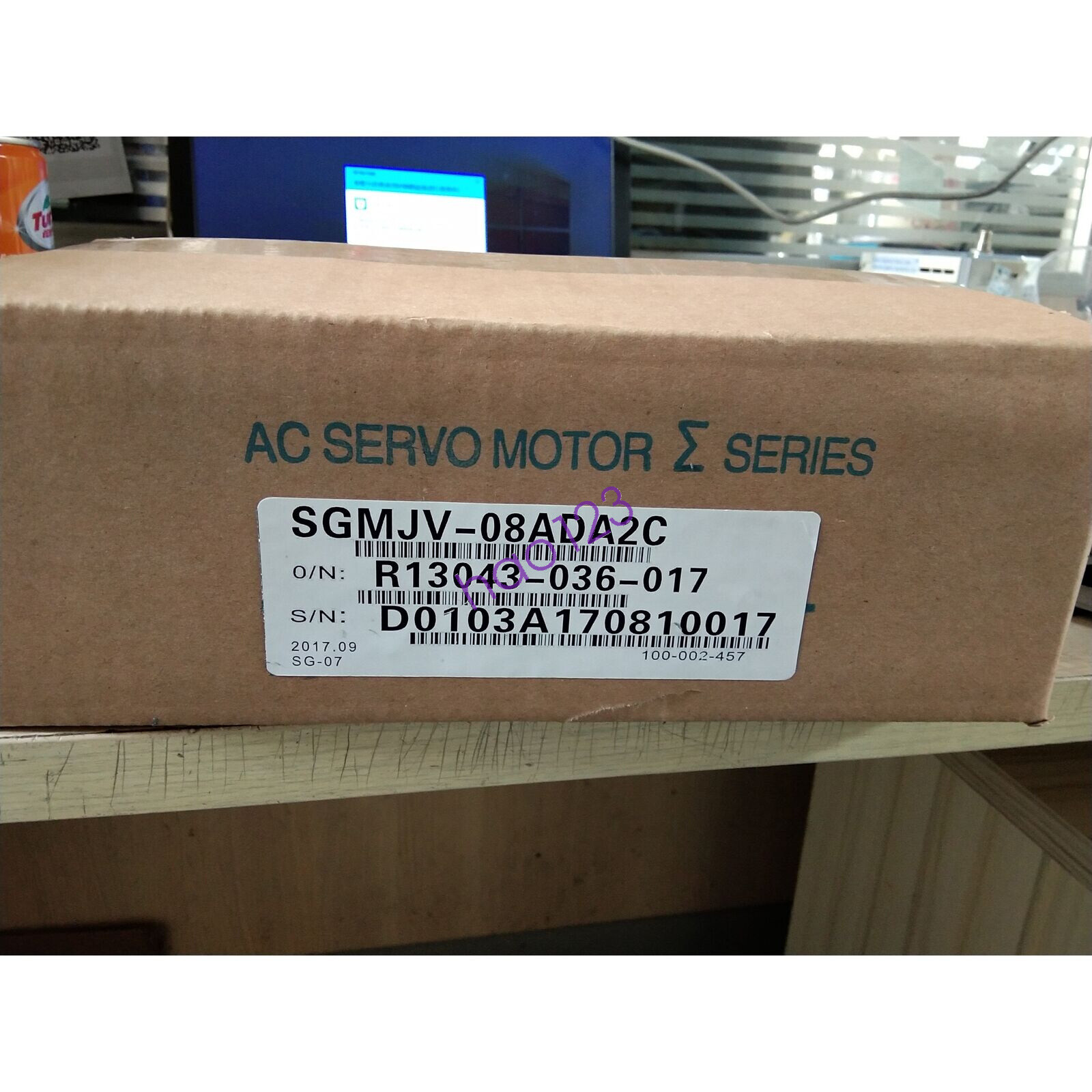 1pcs new Yaskawa servo motor SGMJV-08ADA2C in box Fast Shipping DHL/FedEx