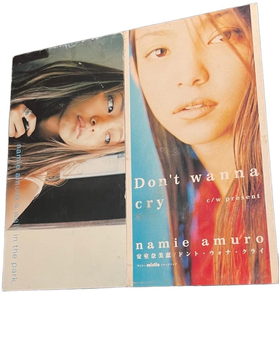 Namie Amuro 8cm CD Single Set Don’t Wanna Cry & A Walk in the Park Karaoke Japan
