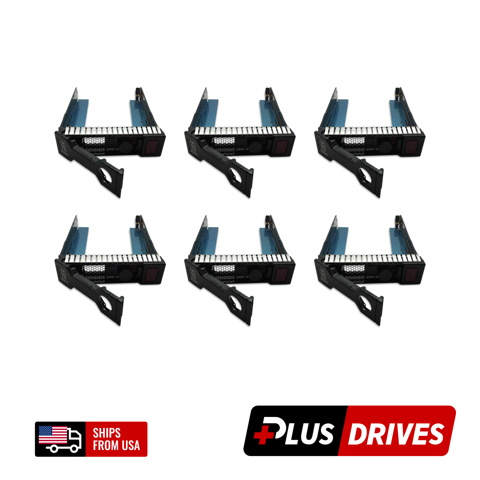 6pcs HP Original 3.5" LFF HDD Tray Caddy Bracket Gen8 Gen9 Gen 10 DL380 DL360