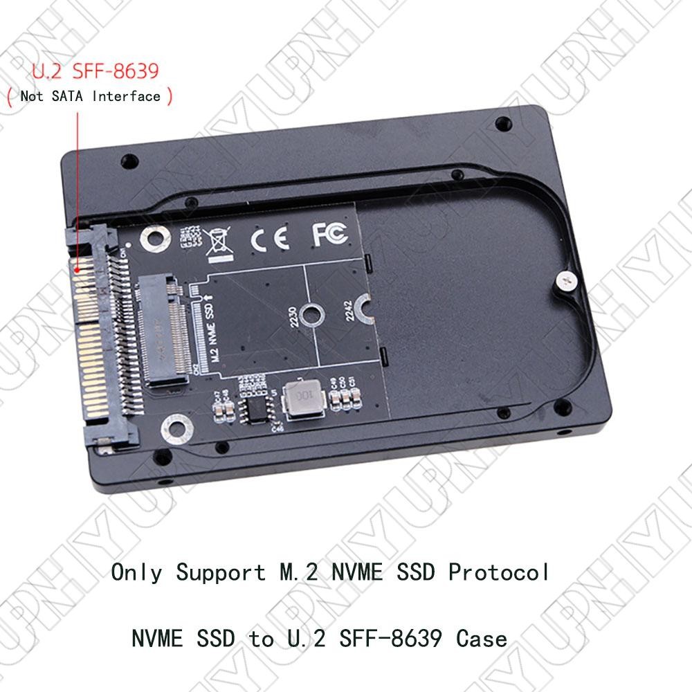 1 x M.2 NVME SSD to U.2 SFF-8639 Adapter Case For 750 DC P3500 P3700 Series SSD