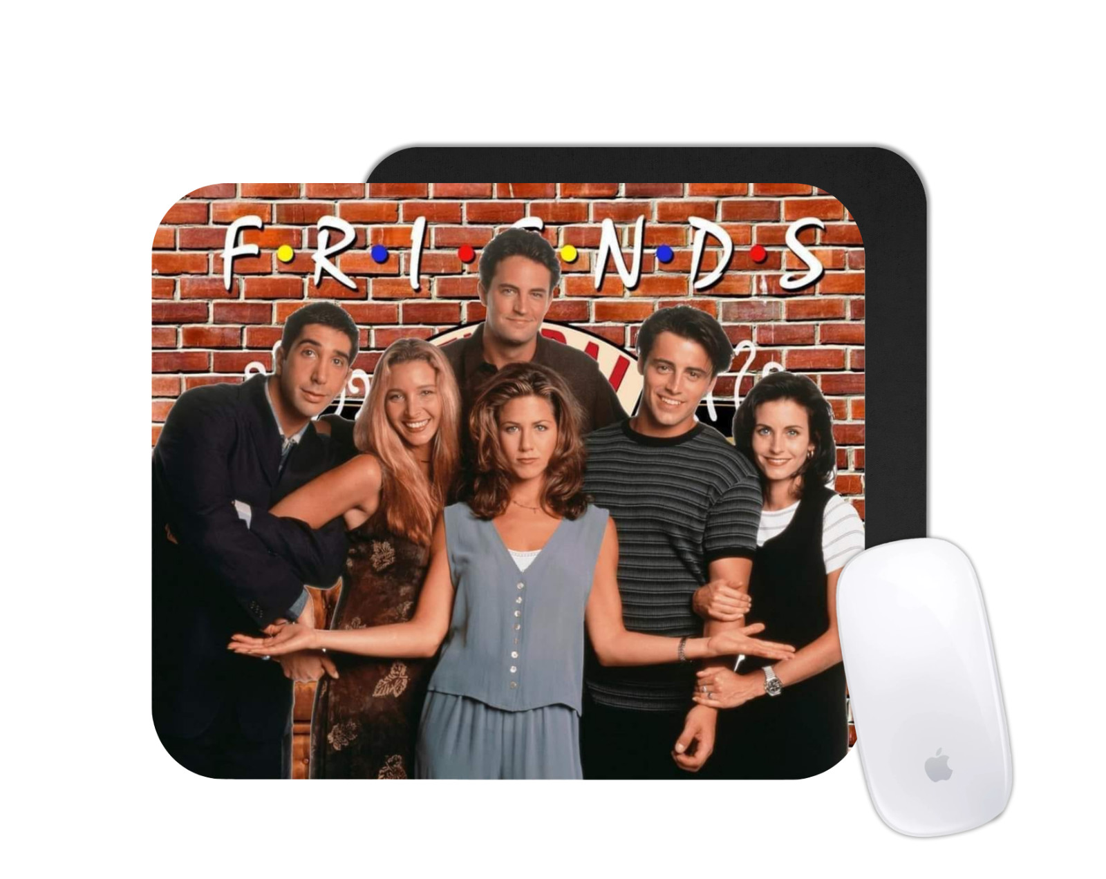 Friends Show Mouse Pad | Central Perk Cartoon Desk Mat | Custom 90s Gift