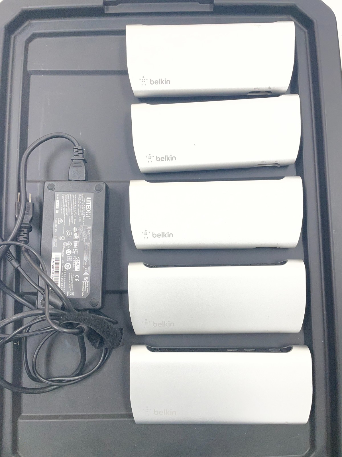 [Lot of 5] Belkin Thunderbolt 3 USB 3.0 USB-C Express Dock Station HD F4U095