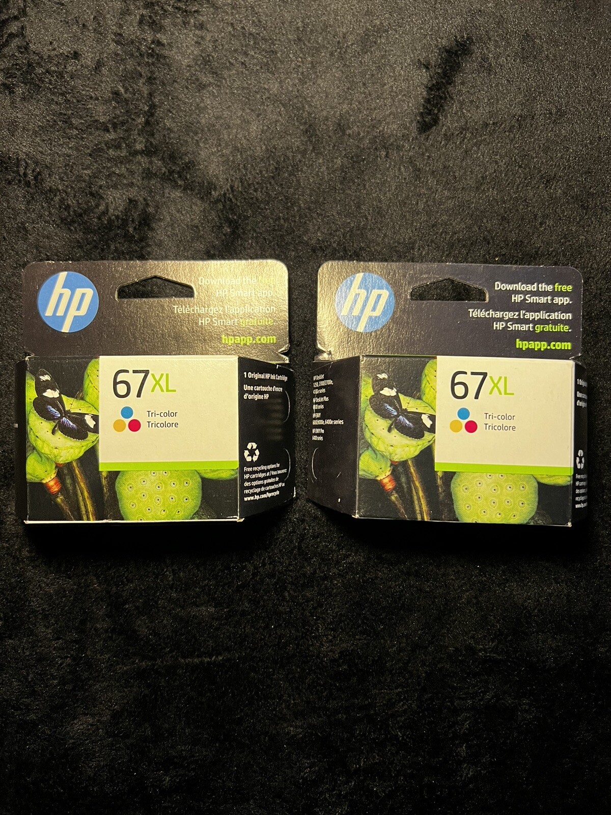 HP 67XL Ink Cartridges - Tri-color 3YM58AN Set Of 2, New Unopened Boxes.