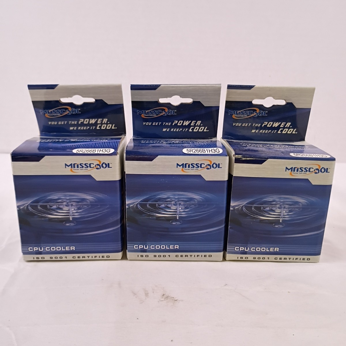 Masscool CPU Cooler ISO 9001 Certified 5R266B1H3G Lot of Three New in Box
