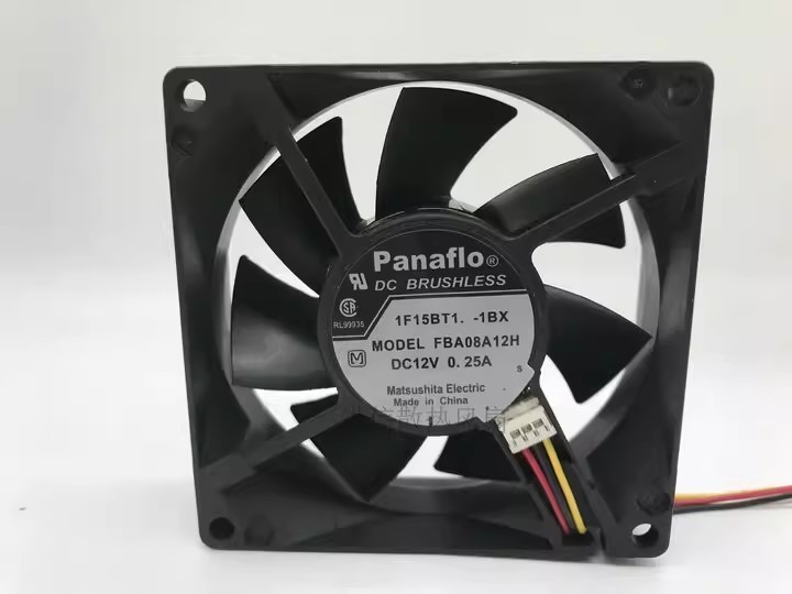 1PCS Genuine Panaflo FBA08A12H 12V 0.25A 8CM 8025 3-Wire Cooling Fan