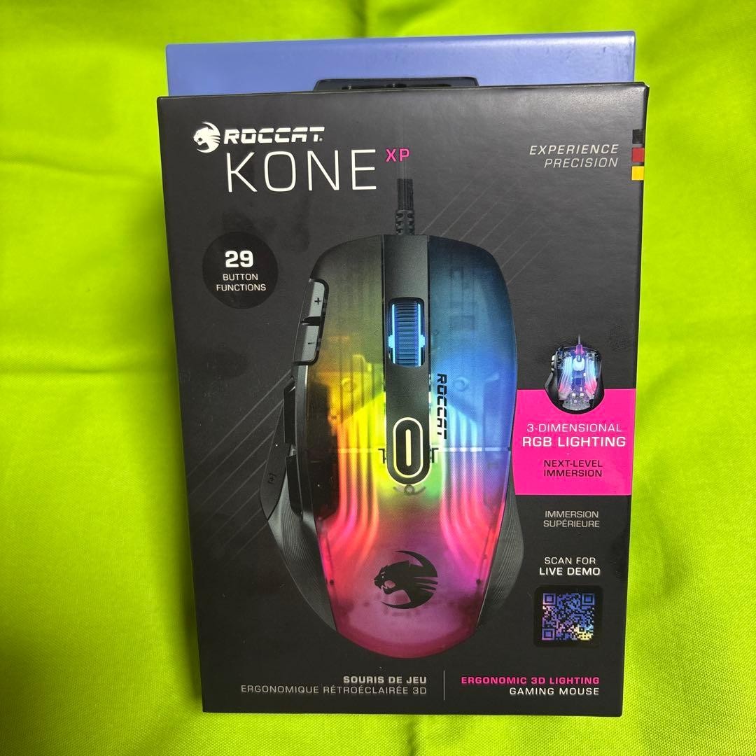 Roccat Kone XP Gaming Mouse Black Wired Used Tested