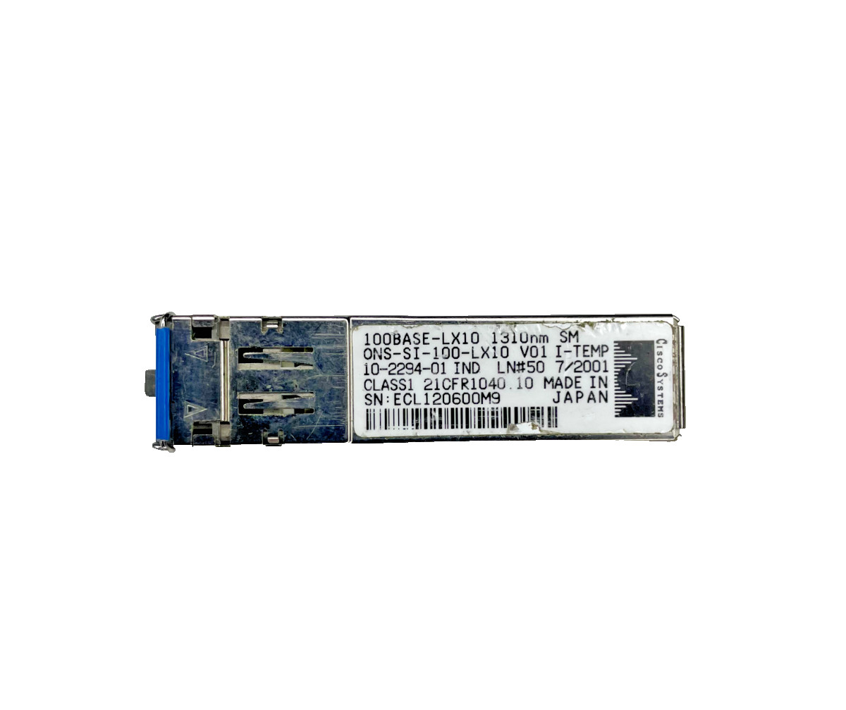 CISCO GENUINE ONS-SI-100-LX10 GENUINE SFP 100MBPS LONG REACH 1310NM TRANSCEIVER