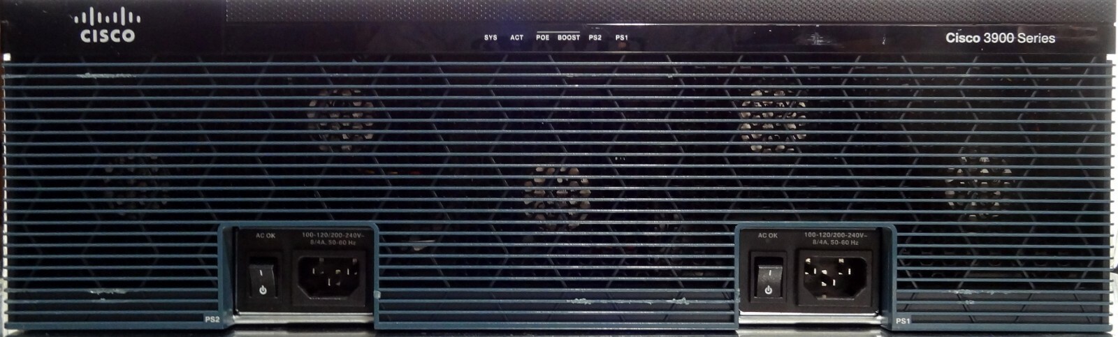 Cisco 3925 3-Port Gigabit Wired Router (C3900-SPE100/K9)   with 2GB  Dual PSU