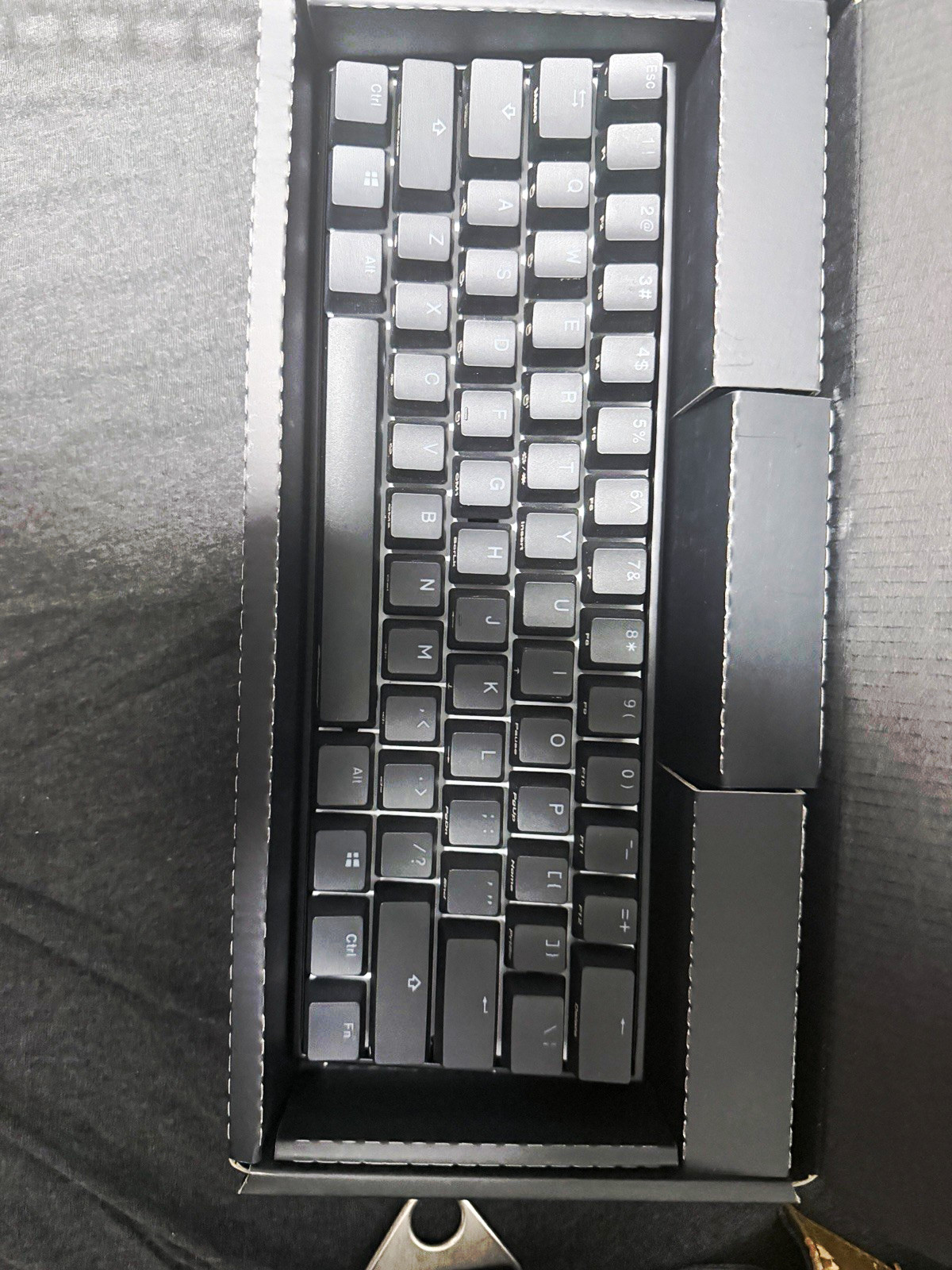 Ducky Mecha Mini Mechanical Aluminum RGB Illuminated USB Keyboard Black QWERTY