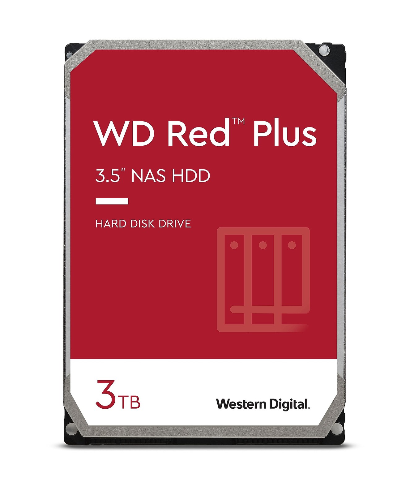 Western Digital 3TB WD Red Plus NAS Internal Hard Drive HDD