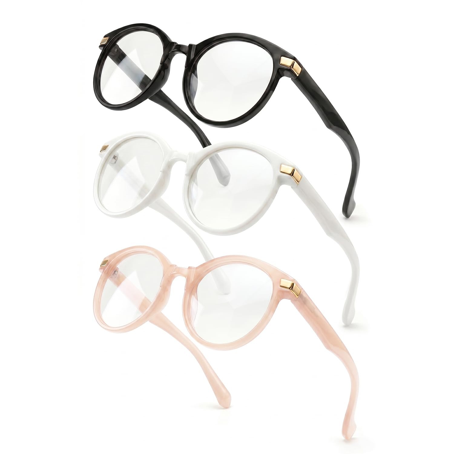 Round Blue Light Glasses, Ages 2-6 (3 Pack)
