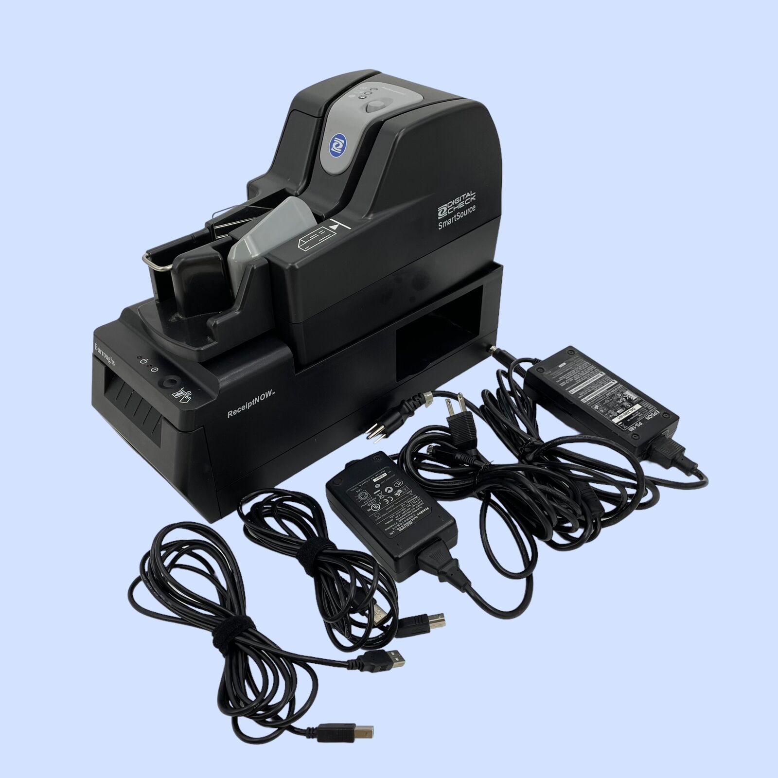 Digital Check SmartSource SSP1-B1 SSP1120100-P20 & ReceptNow Printer SRN2PTR-USB