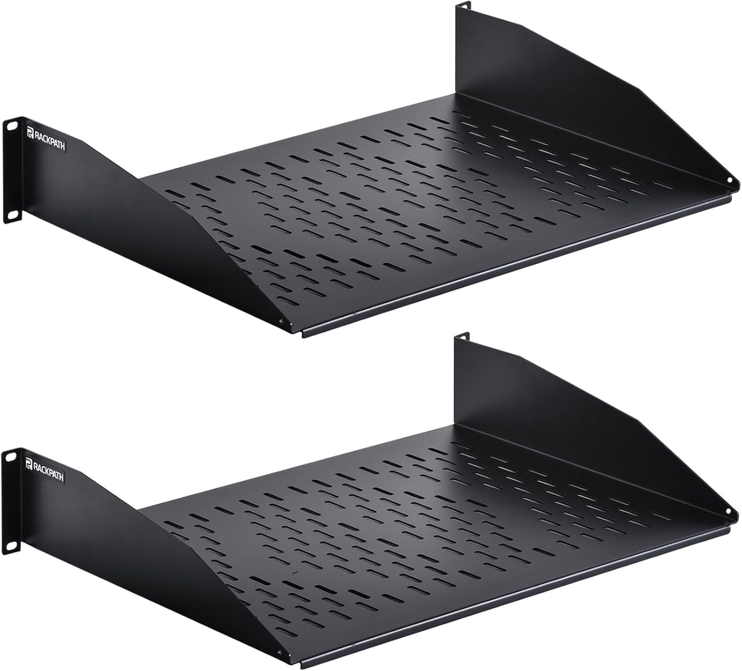 RackPath 2U Cantilever Universal Rack Shelf - 14in Deep – 14-Inches 