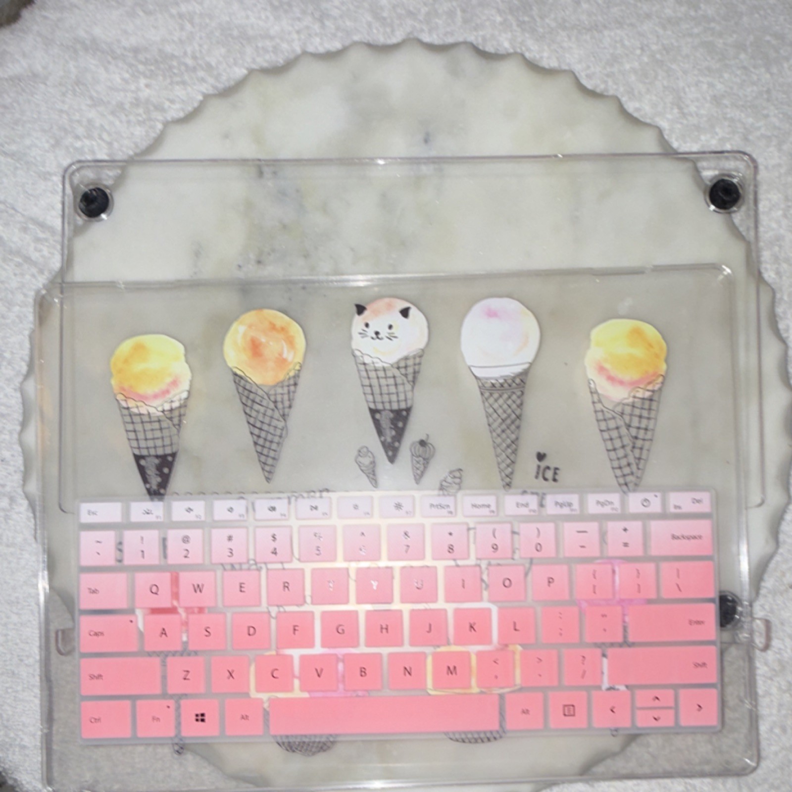 Tuiklol Ice Cream Shell Case for 13.5" Microsoft Surface Laptop