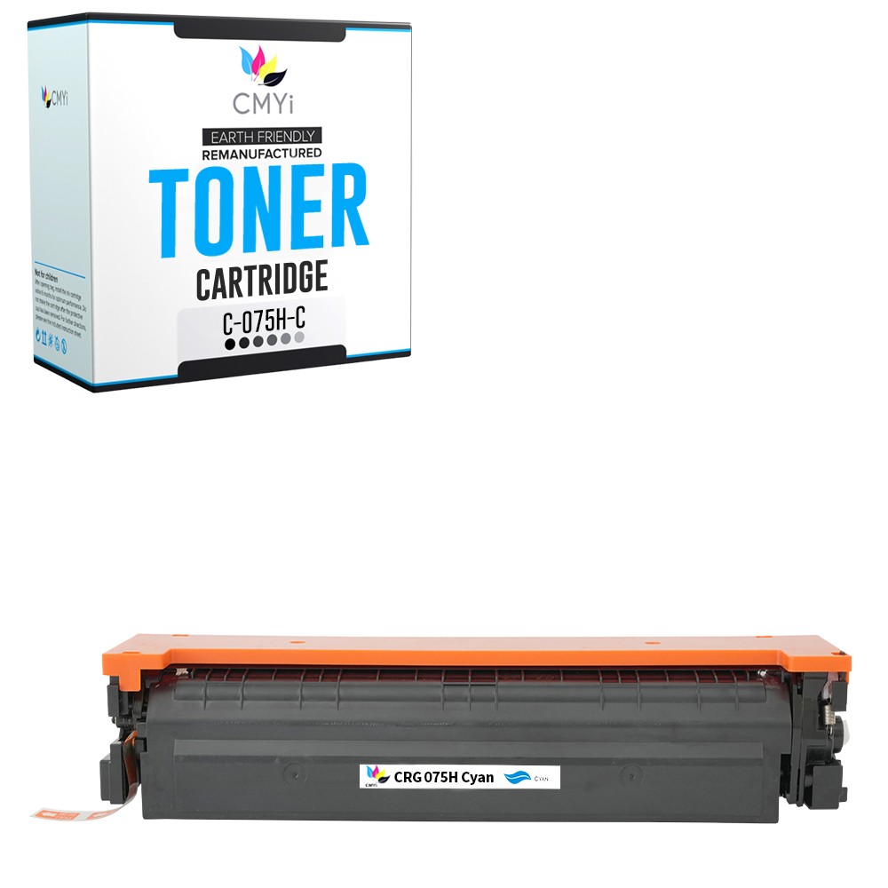 CMYi 1-Pack Compatible 075H Cyan Toner Cartridge fits Canon imageCLASS MF665Cdw