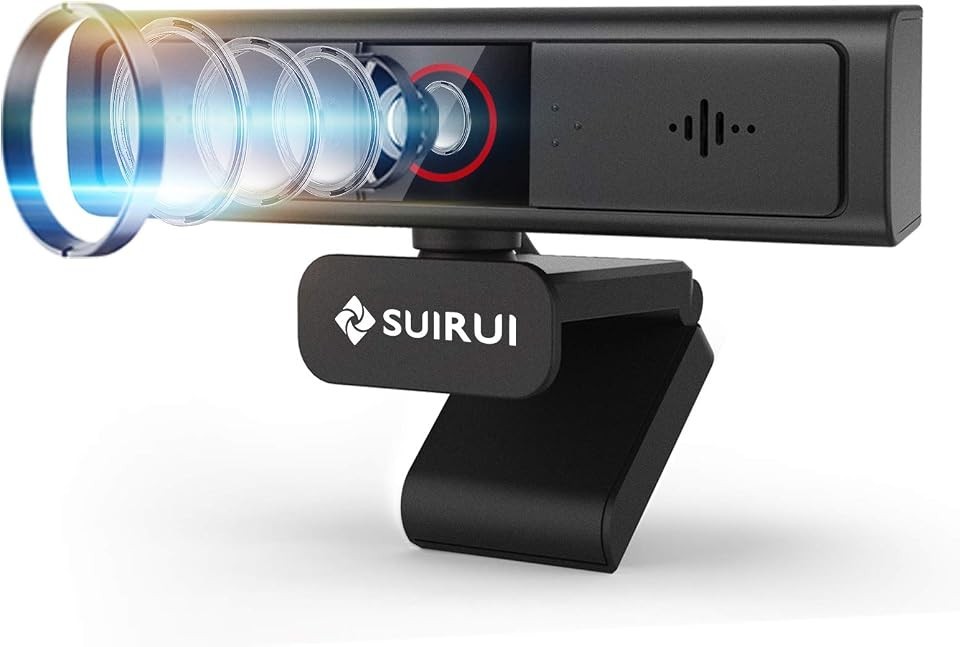 1080P USB Webcam with Microphone 90° Wide Angle PC Camera for Streaming & Calls