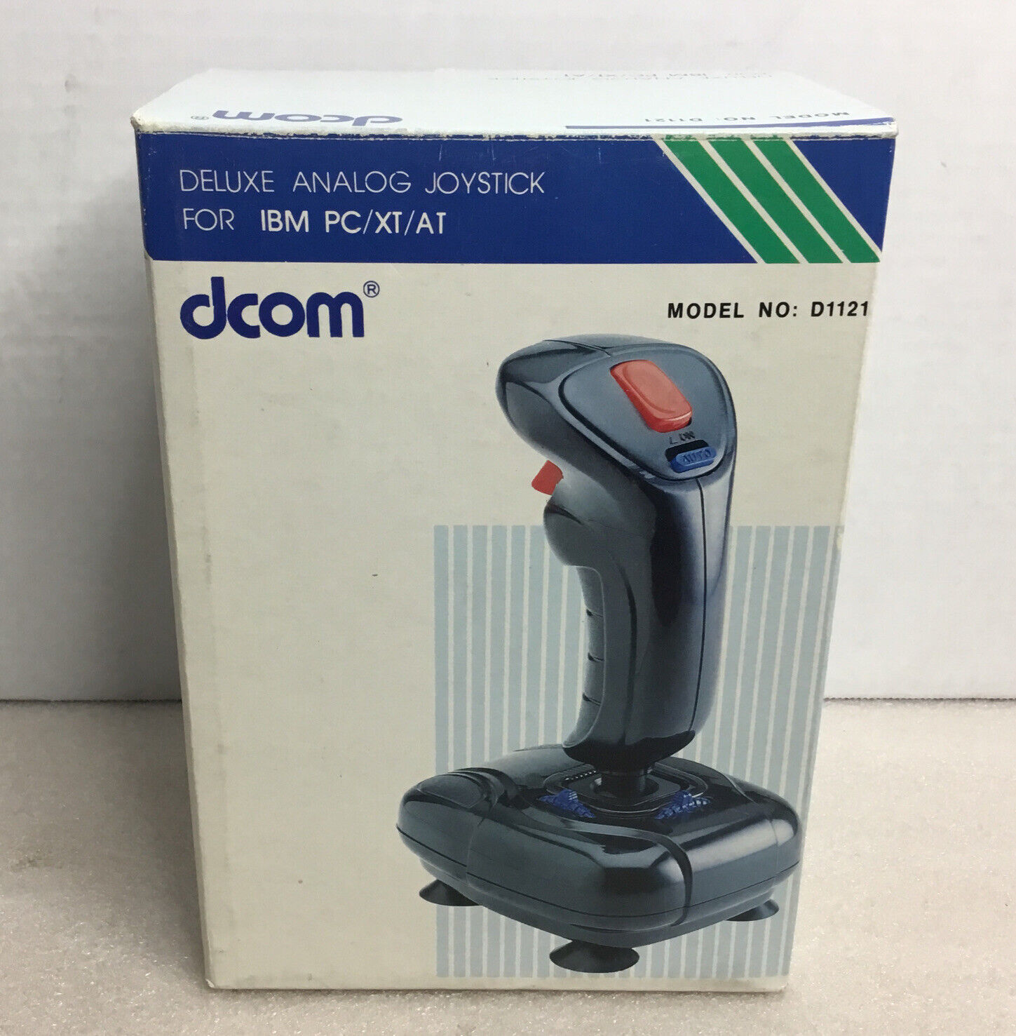 Vintage dcom Deluxe Analog Joystick for IBM PC XT AT D1121 In Box