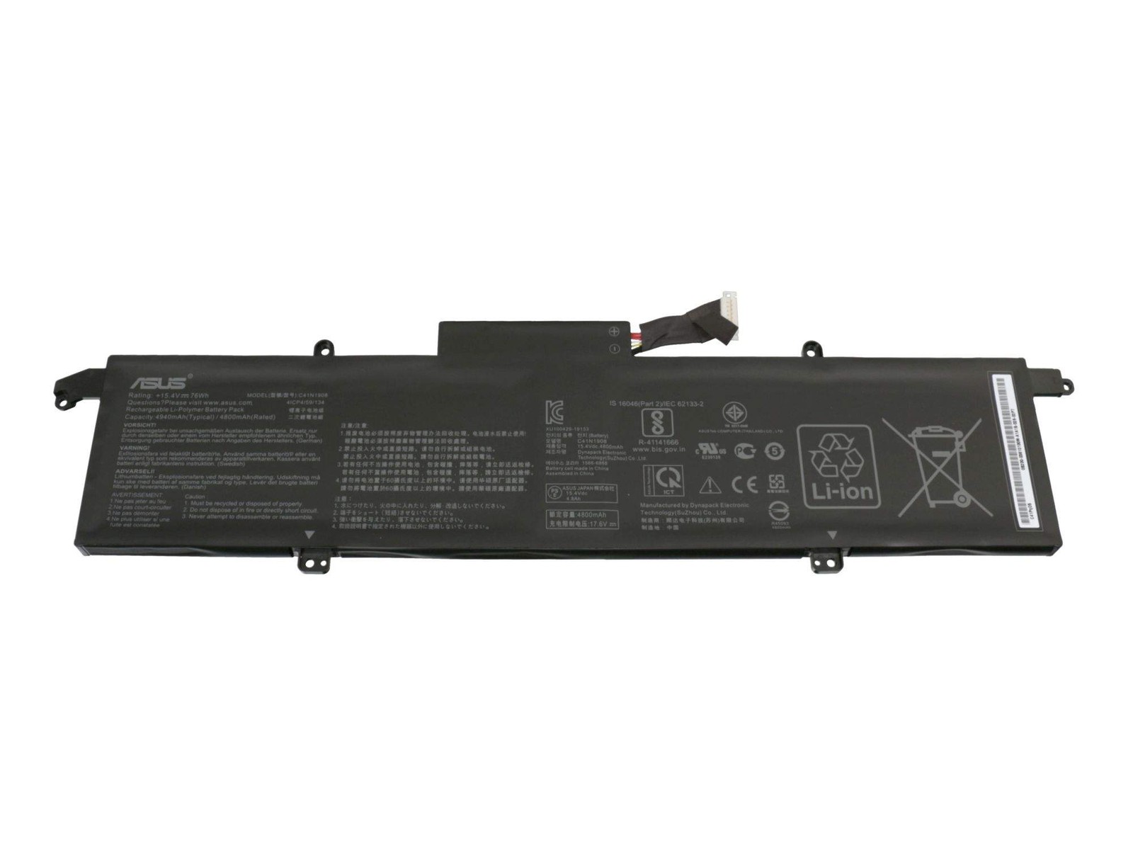 ASUS C41N1908 Battery 76Wh Genuine 76mAh ~D~
