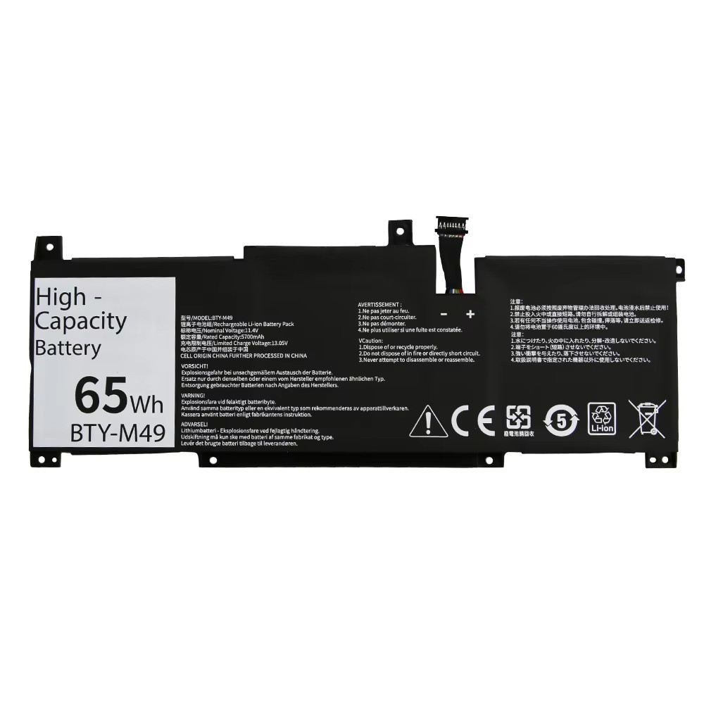 BTY-M49 65Wh Laptop Battery Pack for MSI Modern 14 MS-155 14C4/14C5/14D2/3