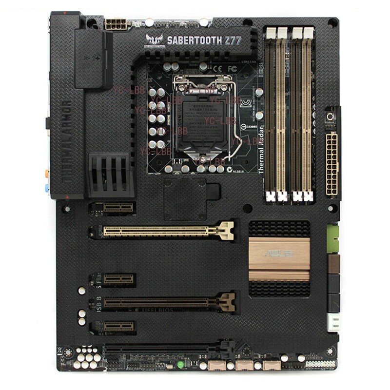 For ASUS SABERTOOTH Z77 Motherboard LGA1155 Intel Z77 DDR3 Mainboard