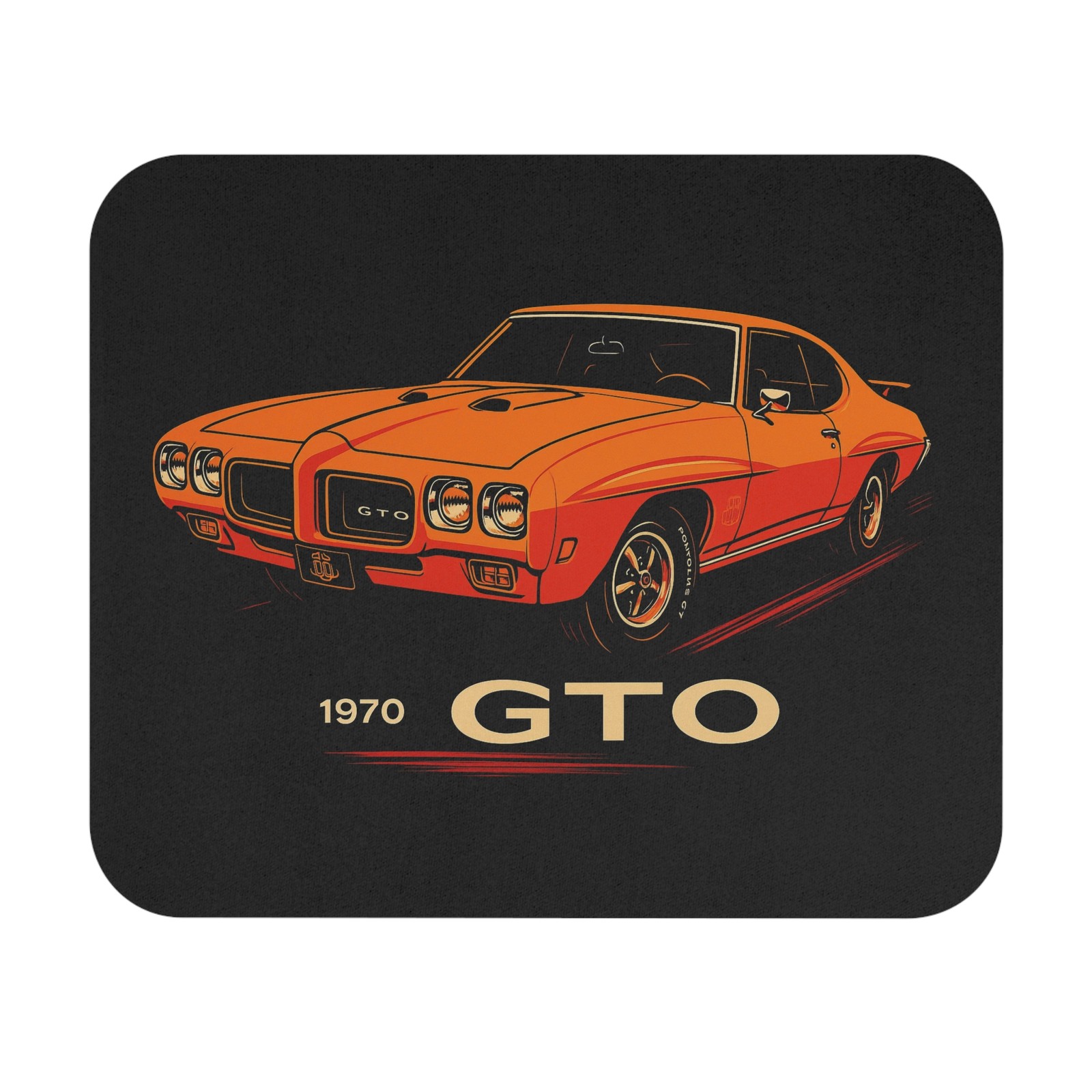 1970 Pontiac GTO Judge Mouse Pad Classic Muscle Car Vintage Retro Desk Mat