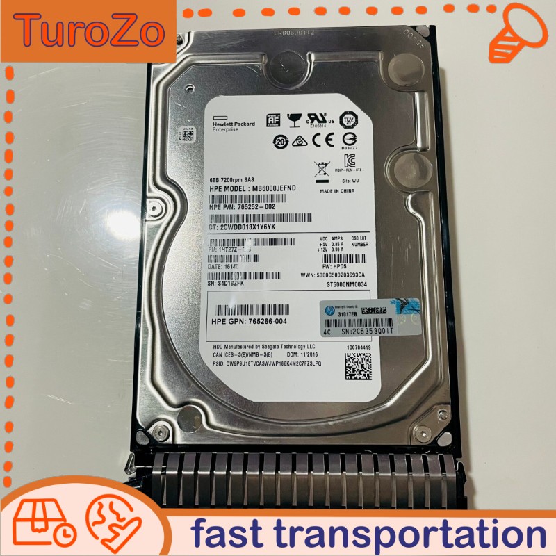 761477-B21 New HP 6TB SAS 7.2K 3.5 inch 761497-001 G8 HDD Hard Drive