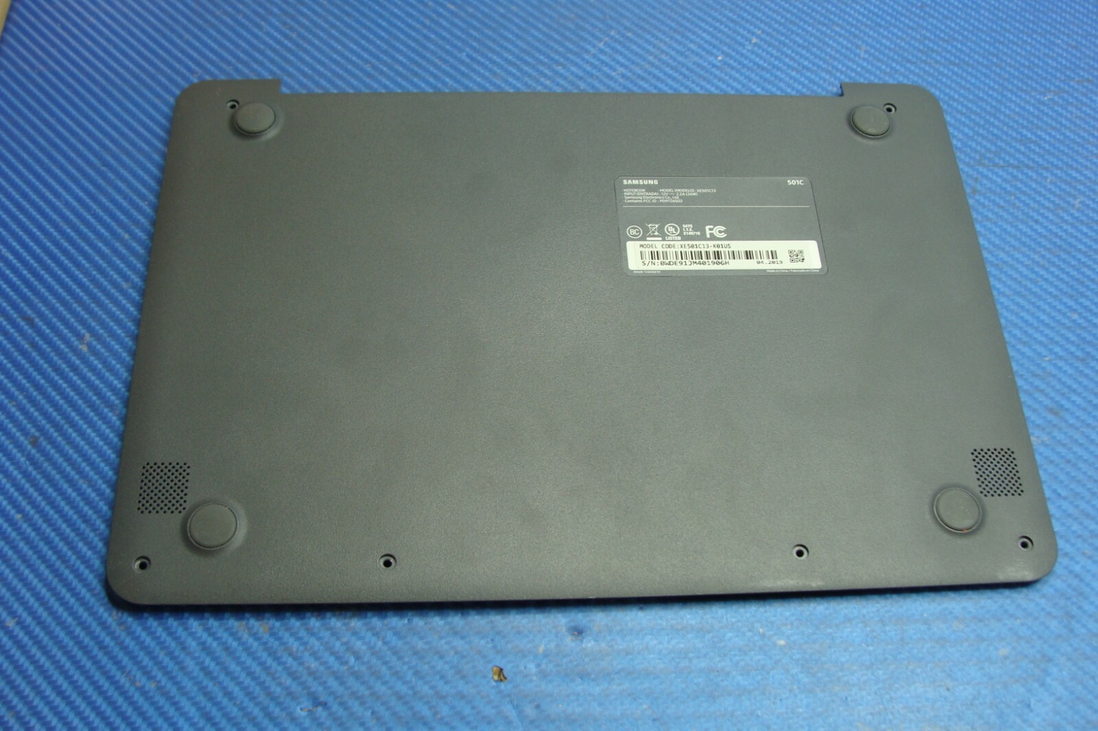 Samsung XE501C13-K01US 11.6" Genuine Laptop Bottom Case Base Cover BA98-01579B