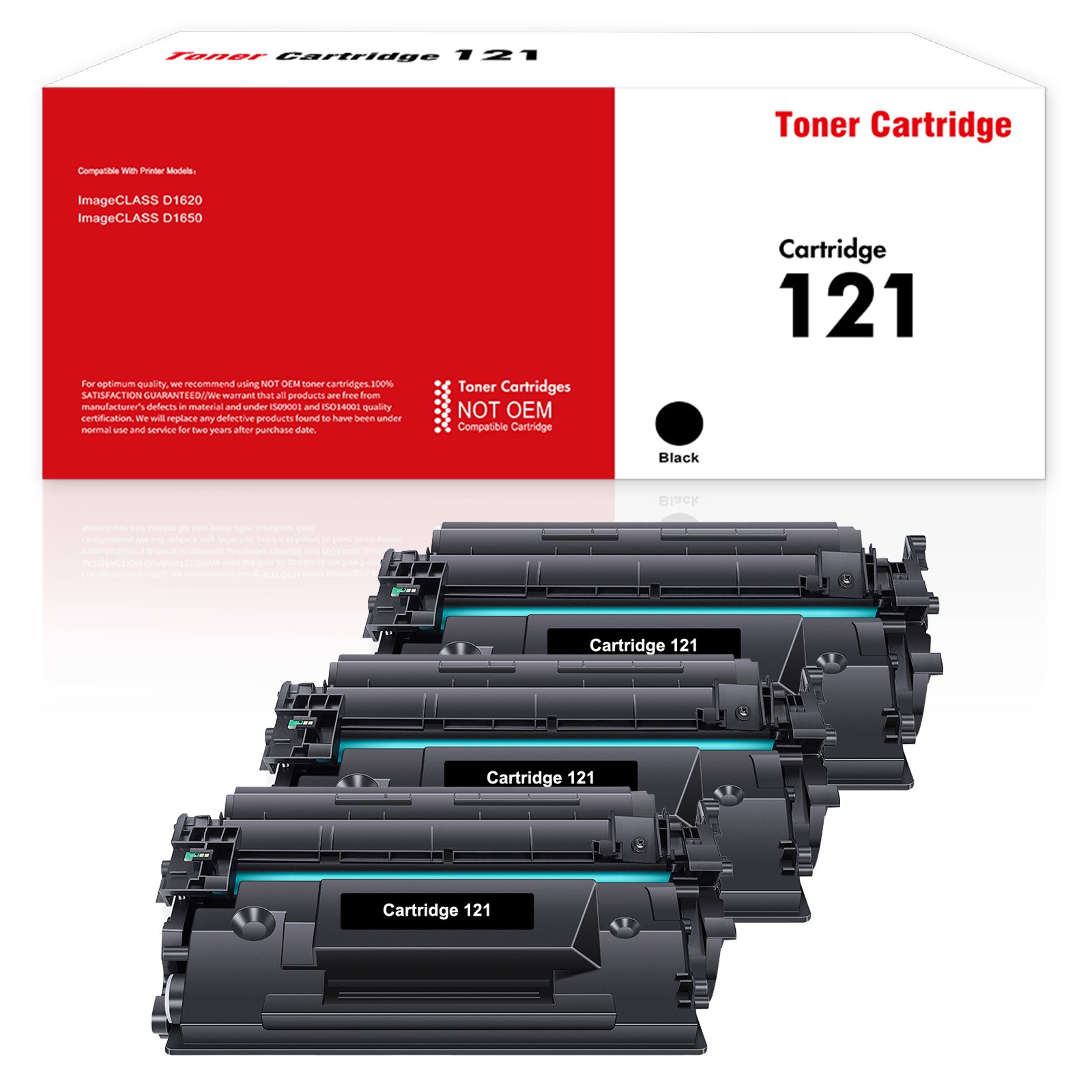 3x CRG121 C121 Toner Cartridge For Canon 121 Image Class D1650 D1620 3252C001