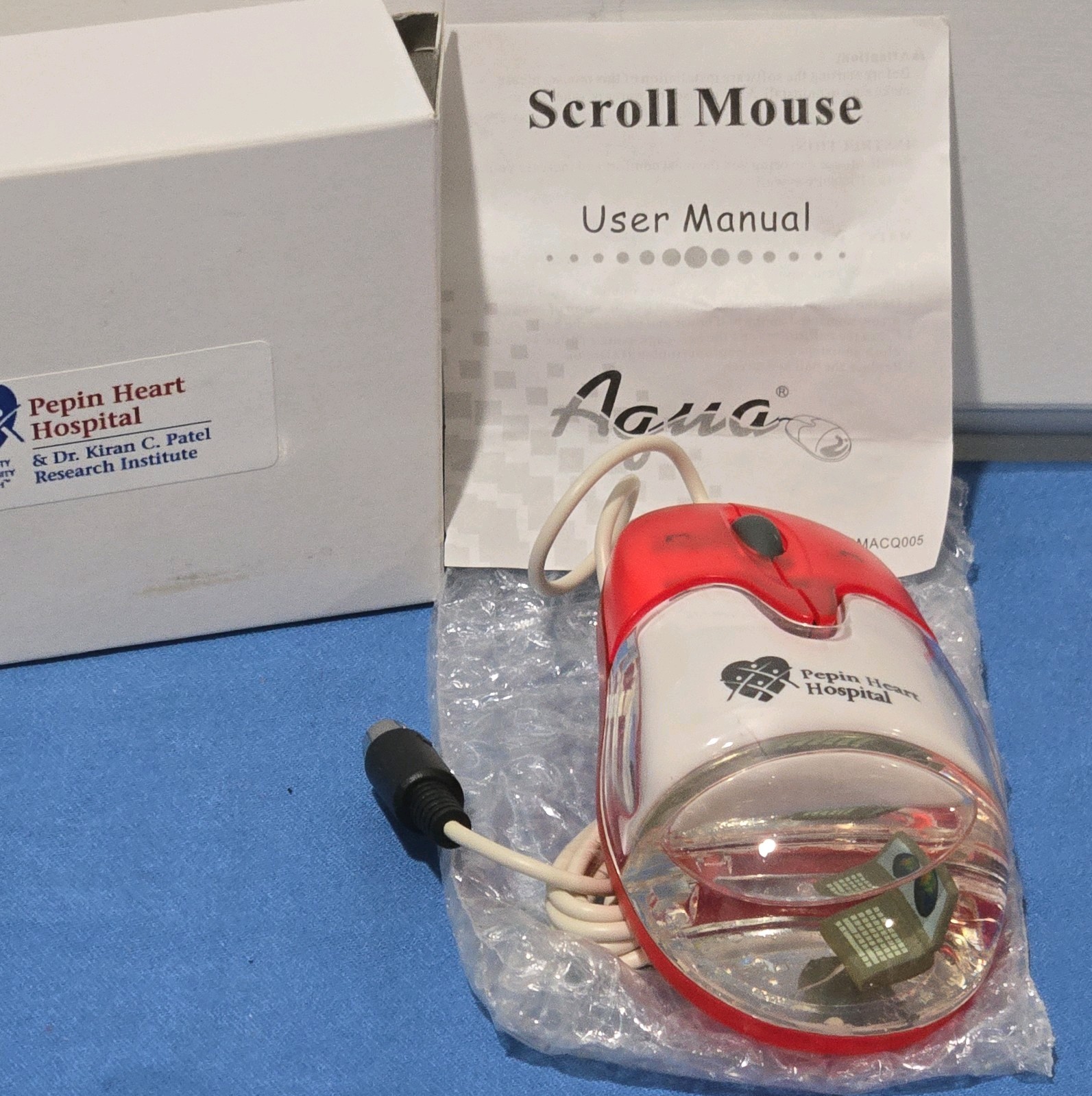 Vtg. NEW Aqua Computer Mouse Floating Computer Model D168 Pepin Heart Hospital
