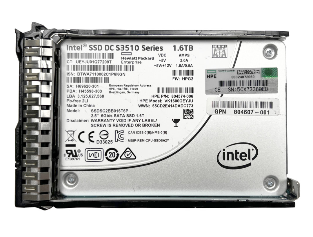 Intel SSD DC S3510 1.6TB 2.5in SATA III 6Gb/s Internal SSD SSDSC2BB016T6P 91%