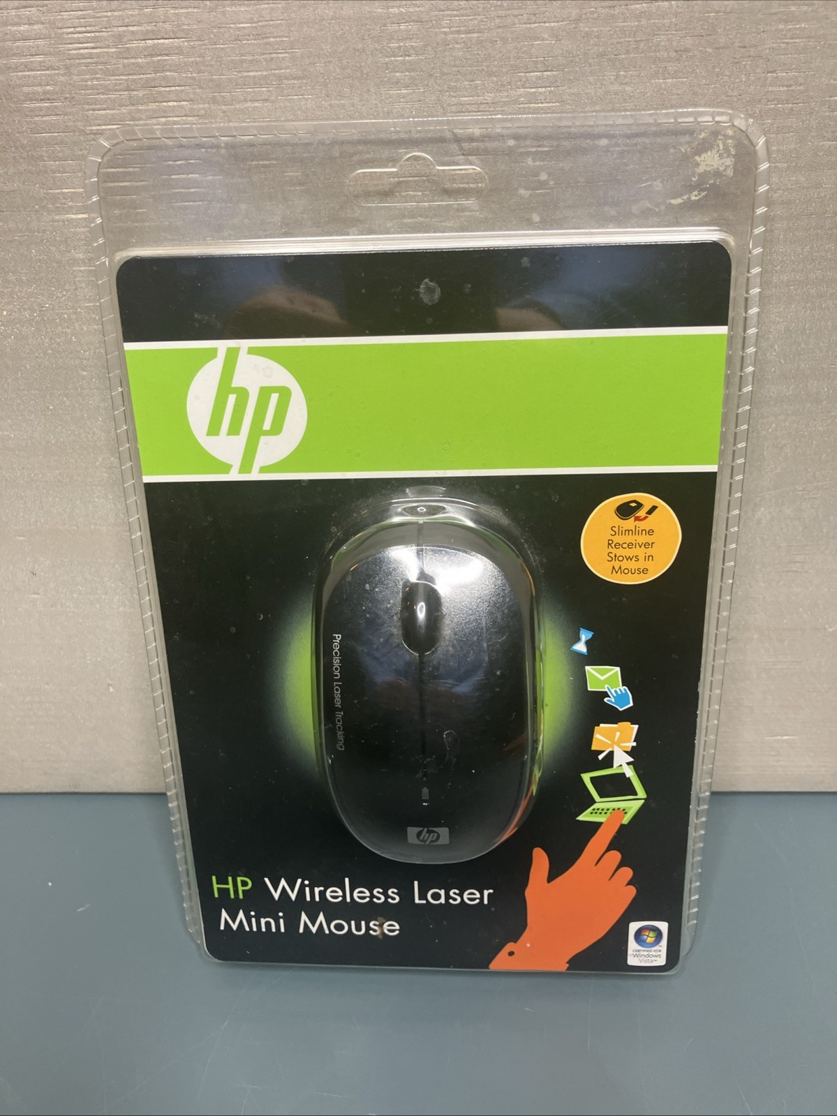 HP Wireless Laser Mini Mouse Black EY018AA - Brand New & Sealed