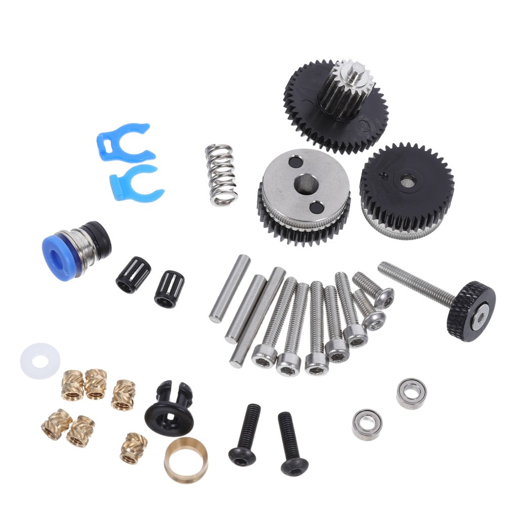 5 Sets Reduction Gear Extruder with Adjustable Spring, Steel Gear AB Extruder