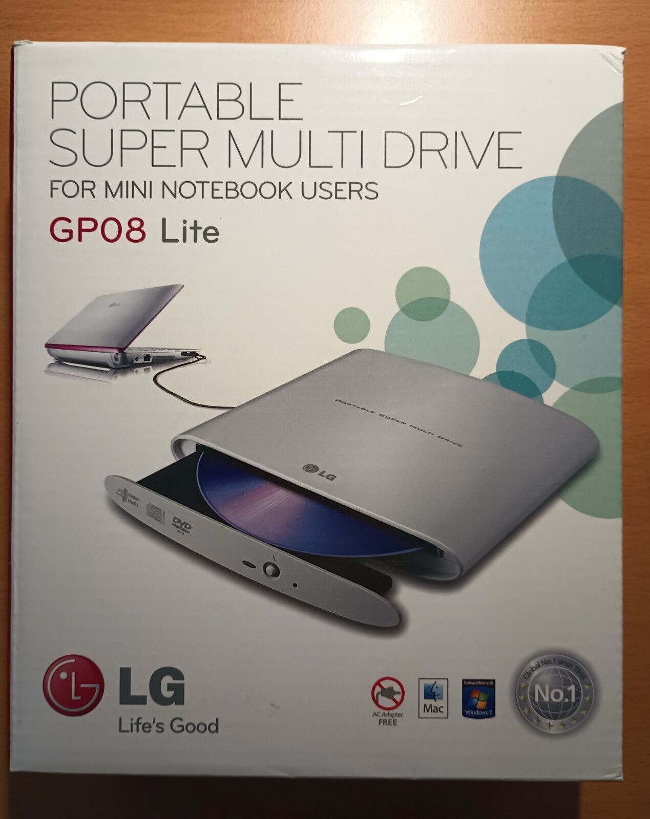 LG Portable Super Muti Drive GP08 Lite