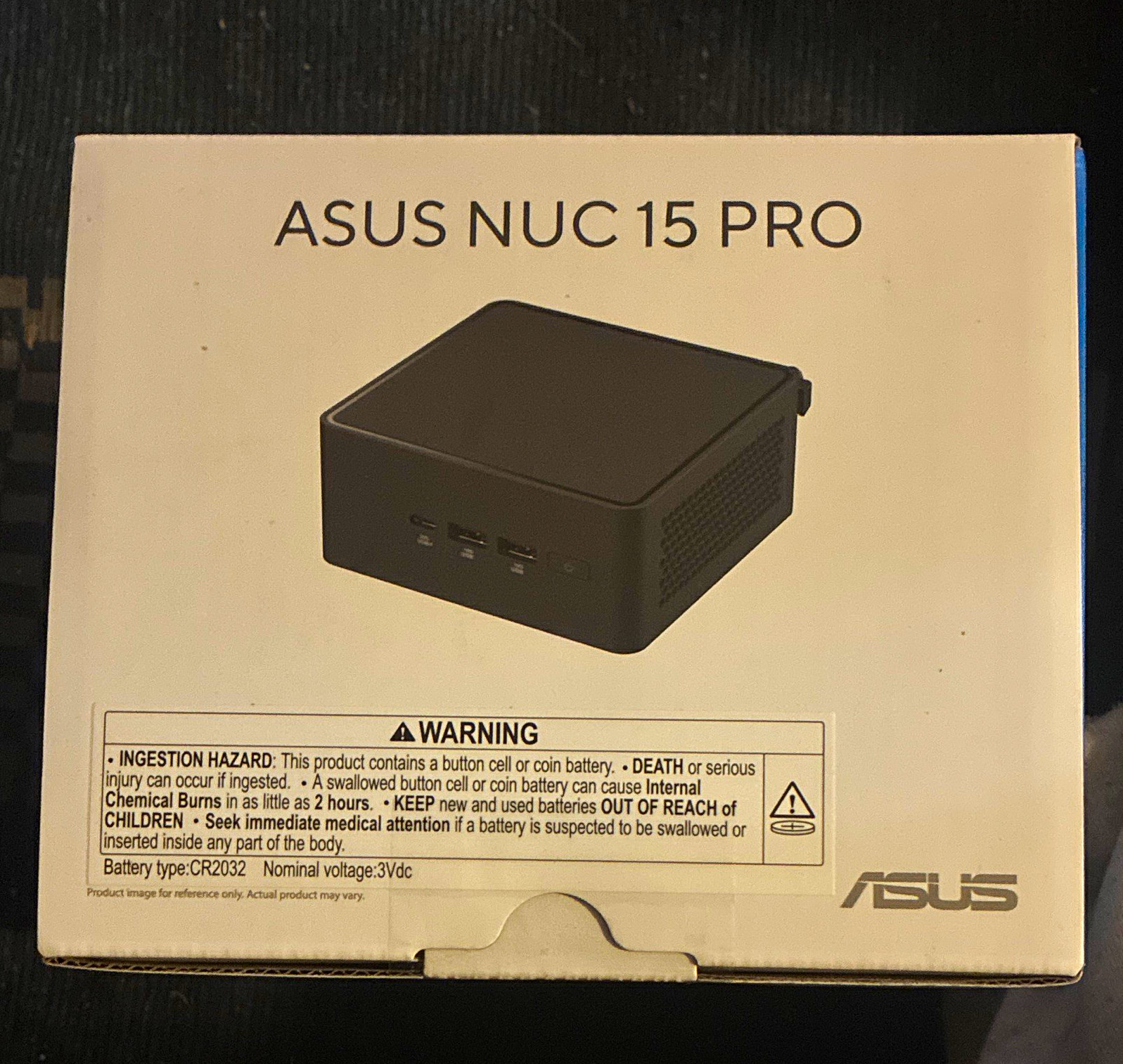 ASUS NUC 15 Pro Mini PC Desktop NUC15CRH Black HDMI USB RJ-45 Intel Inside