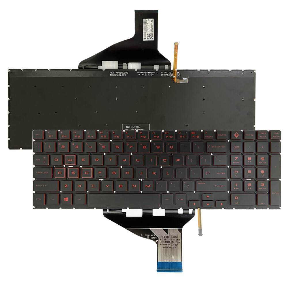 Red Backlight Keyboard US for HP 15-DC 15-dc0087nr 15-DH 15-DH002NR 15-DH0161TX