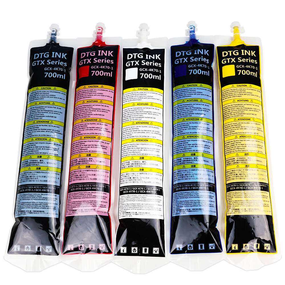  T-Shirt Printing Textile Pigment Ink bag DTG Ink GTX Pro DTG Printers