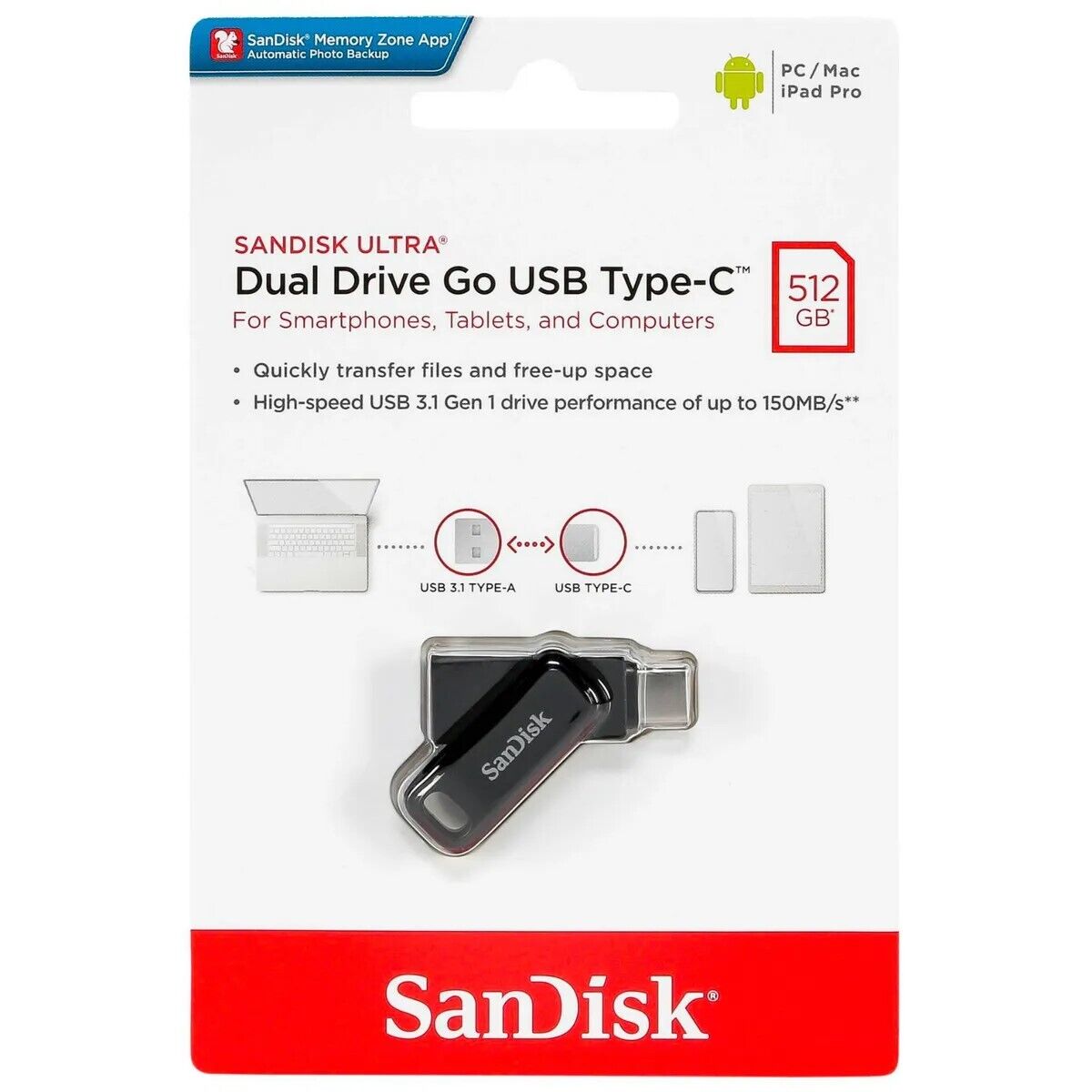 SDDDC3-512G Sandisk Ultra DualDrive Go 512G