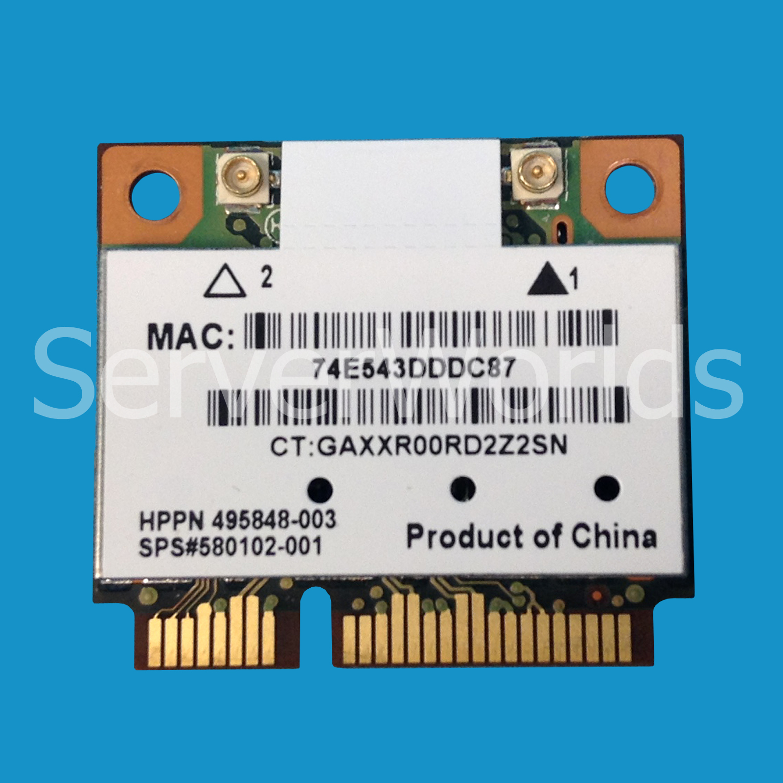 HP Wireless WIFI 802.11A Mini Card 580102-001 495848-003