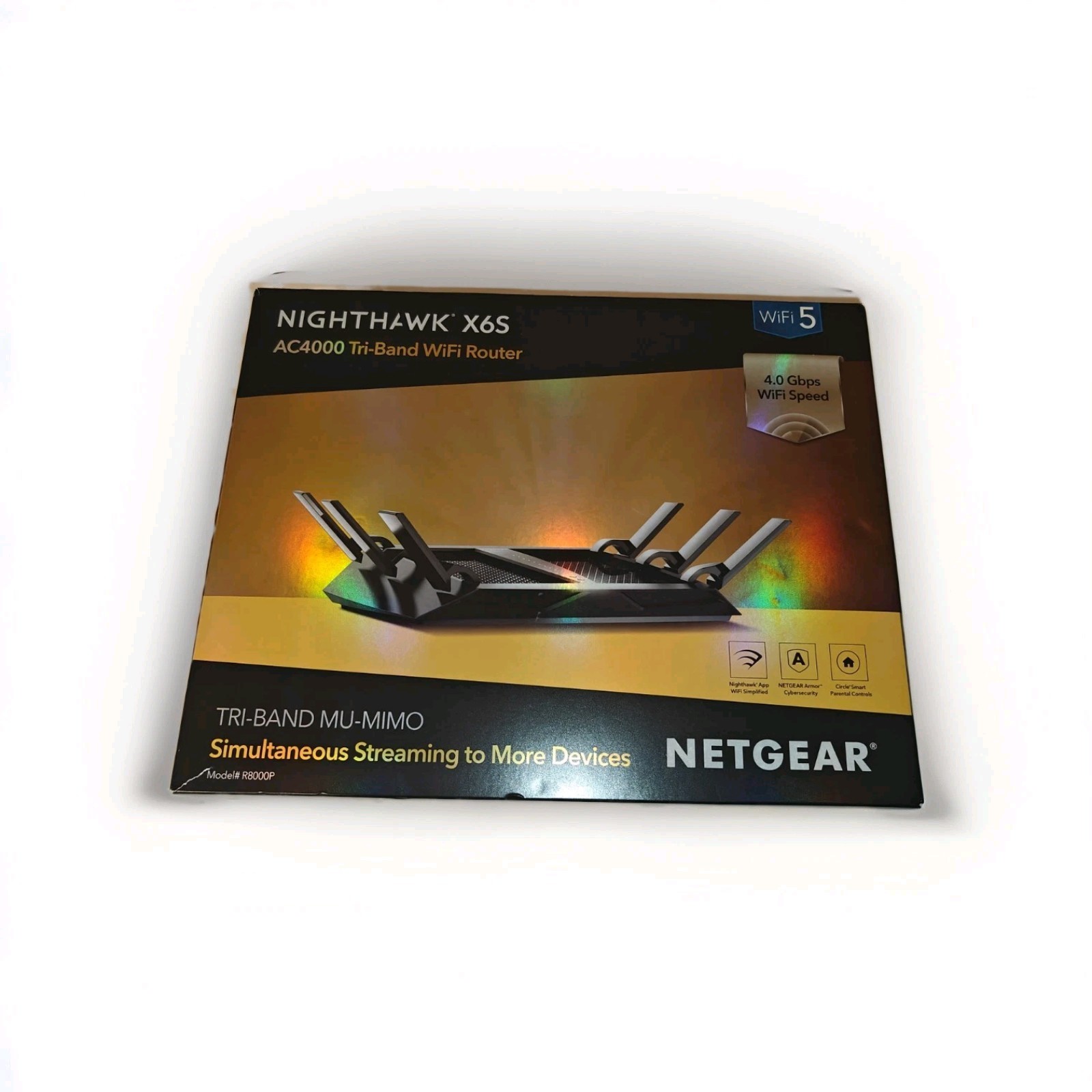 Netgear Nighthawk X6 AC3200 Tri-Band Wifi Gaming Router R8000 Original Contents 