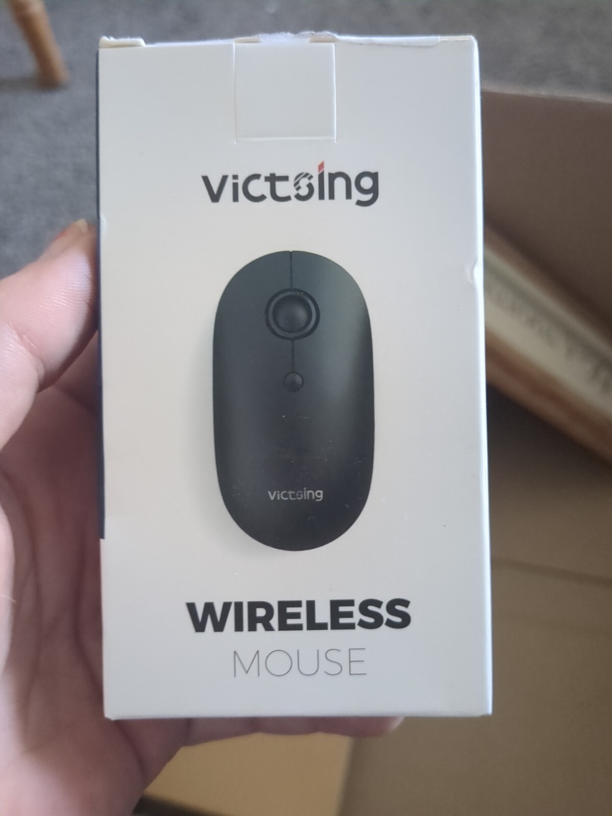 Victsing 2.4G Silent Slim Wireless Mouse Cordless Quiet Mice USB Receiver for PC