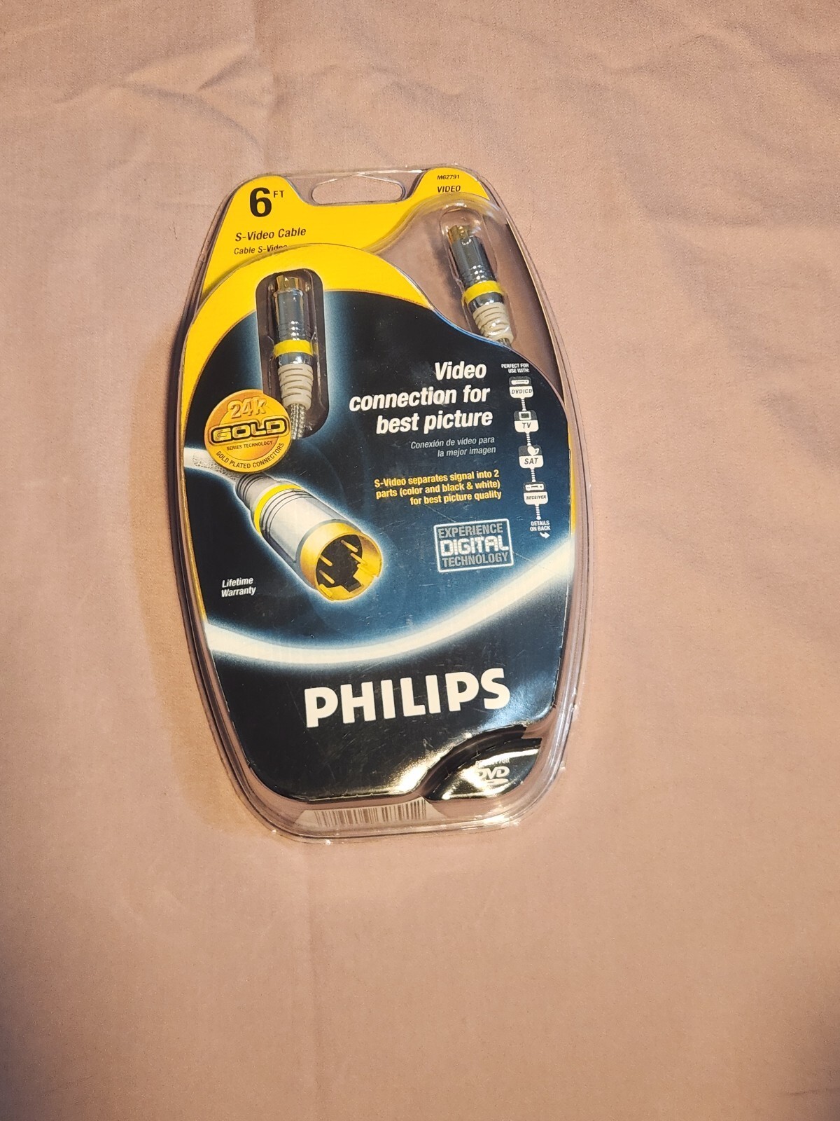 Philips 6ft S-Video Cable with 24k Gold Plated Connectors