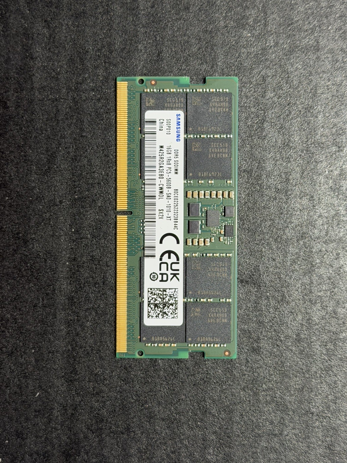 Samsung 16GB RAM 🚀 DDR5 PC5-5600B- SAO-1010-XT