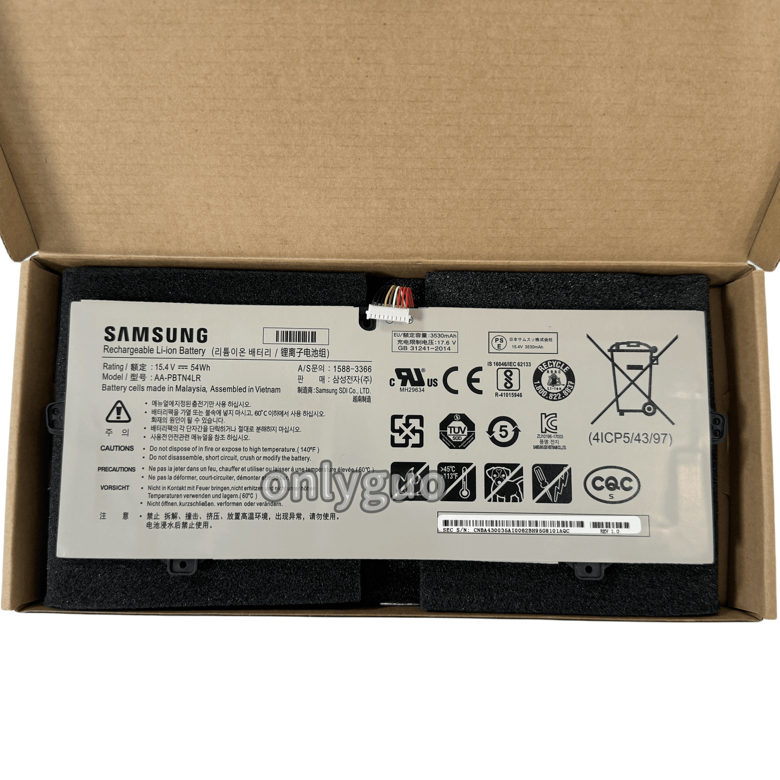 AA-PBTN4LR New Genuine Battery for Samsung Notebook 9 NP940X5N NP940X3M NP940X3N