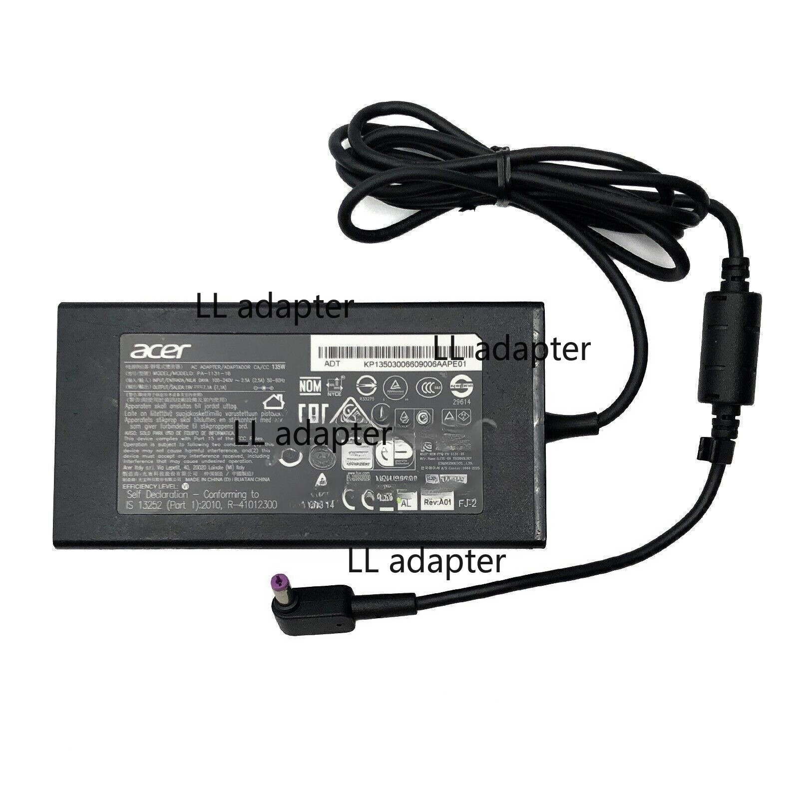 Genuine Acer Laptop Charger 135W 19V 7.1A AC Power Adapter PA-1131-16 5.5*1.7mm